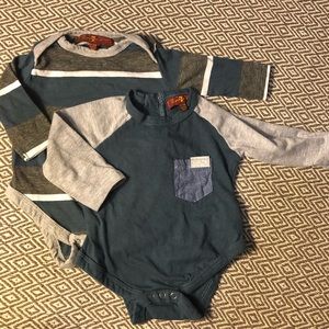 7 For All Man Kind Long sleeve onesies